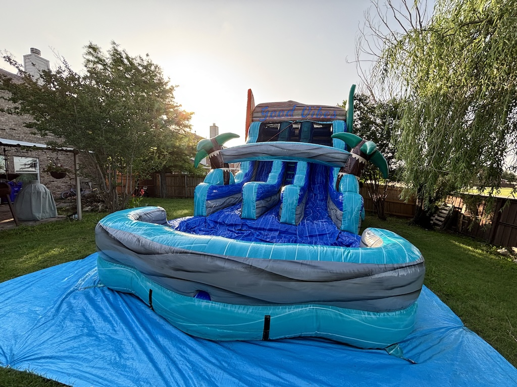 Good Vibes 19ft waterslide rental in Dallas